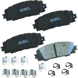 Bendix Premium SBC1184A Ceramic Front Brake Pads for Select Models Lexus CT200h, Toyota Corolla, Prius, Prius AWD-e, C, Plug-In, Prime