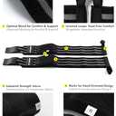 Fitgriff® Wrist Wraps for Weightlifting (18") Heavy-Duty Support for Gym, Bench Press, and Pushups (1 Pair) - for Men and Women (Black/Grey)