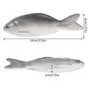 jiebor 12PCS Fake Fish Realistic Toy Artificial Halloween Mode Small Rubber Sea Fish for Kitchen Home Market Display Decoration Photography Props