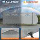 Travel Trailer RV Cover 27-30FT, Upgraded 7-Layer Top, Windproof