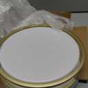 12.5 Inch LED Flush Mount Ceiling Light Fixture, 26W, Super Bright 1700 Lumens, 3 Color 3000K/4000K/5000K, Dimmable Ceiling Lamp for Bedroom Hallway Bathroom Kitchen (White Gold)