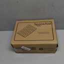 SpaceAid Spice Drawer Organizer with 24 Spice Jars, 378 White Minimalist Spice Labels, 4 Tier Seasoning Rack Tray Insert for Kitchen Drawers, 11.25" Wide x 17.5" Deep