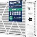 20x25x4 AC Furnace Air Filter Compatible with Honeywell FC100A1037, MERV 11 HAVC Filter Replacement, Actual Size:19.94"x24.86"x4.38", Pack of 2