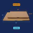 Bits and Pieces Jigsaw Puzzle Board with Drawers, Puzzle Board 1000 Pieces, 22 Inch x 30 Inch Wooden Tray Table with 4 Organizing Piece Sorting Trays, Portable, Easy Storage for Puzzles