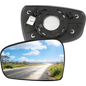 Driver Side Mirror Replacement Glass for Kia Forte / Forte5 2014-2018,Automotive Exterior Heated Left Side View Mirror Glass for 2014 2015 2016 2017 2018 Kia Forte / Forte5(SKOUIO 01-S)