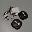 LEASTYLE LED Wireless Spotlights with Remote,RGBW Rechargeable Up Lights Indoor,16 Color Changing Battery Operated Light with Timer Dimmable Accent Light for Grow Parties,Black+Gold,2 Pack