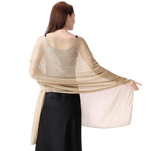 Ladiery Women Shawls and Wraps for Evening Dresses, Lightweight Soft Chiffon Sparkly Rhinestones Women Formal Scarf Shawl Wraps for Weddings
