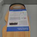 Amazer Bamboo Foot Rest for Under Desk at Work, 2-in-1 Reversible Rocking Footrest Adjustable Foot Stool, Ergonomic Footrest for Under Gaming Desk, Feet Support Leg Footstools for Home Office