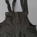 Blooming Jelly Womens Wide Leg Casual Jumpsuits Linen Loose Fit Overalls Flowy Sleeveless Bib Outfits (Medium, Army Green)