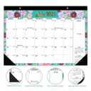 Wall Calendar from January 2024-June 2025,18 Months Tear-Off Monthly Calendar to Track Events & Appointments, with Planner Stickers for Office Family-17"x12" in (colourful)