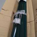 Gtongoko 4 Feet Heavy Duty Metal Fence Posts, 10 Pack U Channel Fence Post with Anchor Plate, Green Steel T Post for Garden, Yard, Farm, Wire Fencing