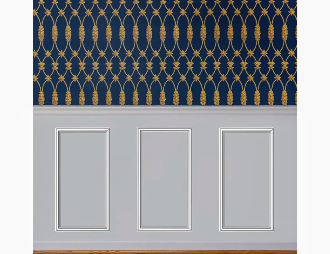 COUKIU Pre-Cut 3 Set Peel and Stick Wall Molding Trim Kit, 12" x24" Premade Wainscoting Panels, Self Adhesive Moulding Panel for Interior Walls Picture Frame