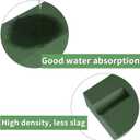 Floral Foam Blocks for Fresh and Artificial Flowers, 6 Pcs Each 8" L x 4" W x 2.8" H Wet and Dry Green Florist Foam for Weddings, Birthday Parties and Holiday Decorations