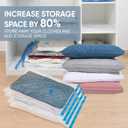Roomimaster Vacuum Storage Bags, Vacuum Seal Space Saver Bags for Clothing, Travel Lugggage,Carry-on, Blankets, Comforters, Pilow, Bedding, 10 Large