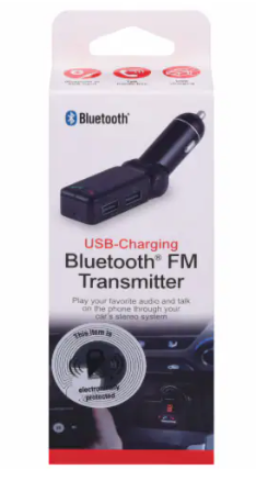 GE USB Car Charger and Bluetooth FM Transmitter