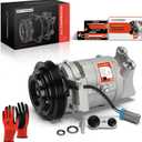 A-Premium A/C AC Compressor with Clutch Compatible with Chevrolet Camaro 2010-2013 Camaro 6.2L V8, 2014-2015 Chevrolet Camaro (SS) 6.2L V8, with CVC Compressor