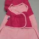 Dog Bathrobe with Hood - Super Absorbent Quick Drying Microfiber Pet Towel Dog Robe for After Bath (Rose red, Large)