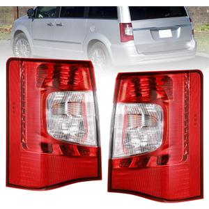 Boine Tail Light Compatible With 2011-2016 Chrysler Town & Country Driver and Passenger Side Rear Light Brake Lamps