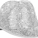Western Cowboy-Hat for Women Fringe Rhinestone-Hat Retro Cowgirl-Hat for Music Festival Disco Praty M-L