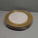 MAONAME Gold Charger Plates Set of 12, 13-Inch Round Plate Chargers for Dinner Plate, Plastic Table Chargers for Wedding Decor, Party