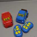 Remote Control Car 2 Year Old, Toddler RC Cars Ages 2-4 Boy, 2-Pack 2.4 GHz Truck and Race Car with Sound and Light, Easy Electrical Remote Control Toy Gifts for Boys Girls 3 4 5+ Year Old