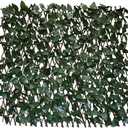 GLANT Expandable Fence Privacy Screen for Balcony Patio Outdoor,Decorative Faux Ivy Fencing Panel,Artificial Hedges (Single Sided Leaves) (4, Dark Green)