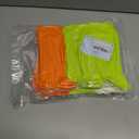 3 x Women's Neon Scrunch Crew Socks 80s 90s Retro 3-Pack Cotton Stacked Boot Calf Cozy Ribbed Slouchy Socks Size 5-10 (2-neon Green/1-neon Orange)