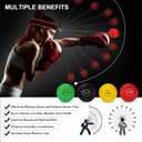 Upgraded Boxing Reflex Ball, Boxing Training Ball with Headband Perfect for Reaction, Punching Speed, Fight Skill, Fitness, Newst Boxing Equipment