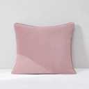 Lush Decor x Chuks Collins Terran Velvet Decorative Pillow Cover Single 22" W x 22" L Dusty Pink - 22x22 Pillow Cover Pink - Velvet Throw Pillows for Bed, Couch or Chair - Luxury Home Decor