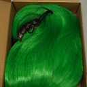 Green Wigs for Women St Patricks Day Short Green Bob Wig with Bangs Natural Soft Wig BU239LGR
