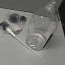 Calindiana Modern Farmhouse Bleach Liquid Laundry Detergent Dispenser for Laundry Room Decor and Organization, PET Plastic Landry Soap Containers with Water Resistant Label, Clear 64oz