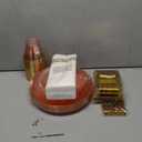 Rubtlamp 175 Pcs Pink Plastic Plates Dinnerware Set (25 Guests), Pink Disposable Plates With Gold Rim, Hammered Party Platos Set Include Dinner Plates, Dessert Plates, Cups, Cutlery for Party