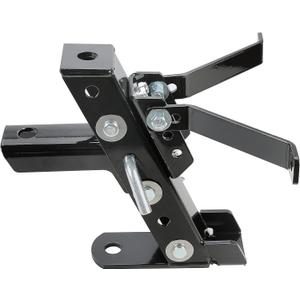 ECOTRIC Heavy Duty Adjustable Lawn Mower Trailer Towing Hitch, Garden Tractor Hitch Steel Compatible with John Deere Cub Cadet Craftsman