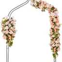 DOEWORKS Wedding Arch Stand, Party Show Backdrop Arch Frame, Garden Metal Arbor, 8'4'' High x 4'7'' Wide, Dark Green.