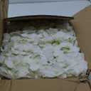 Auihiay 104 PCS Artificial Hydrangea Flowers, Silk Hydrangea Artificial Flowers Heads with Stems, Full Hydrangea Flowers for Wedding Centerpieces, Home Garden Party Decor (Ivory)