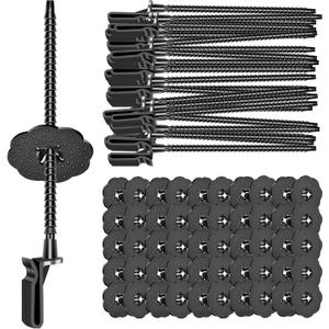 FUTRPOW Solar Panel Bird Guard Fastener Clips, 50 Sets Critter Guard Clips, Premium Nylon Solar Panel Guard Clips for Attaching Wire Mesh to Solar Panels, Critter Guard Clips for Bird Pigeon Fence