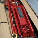 BIG RED T83006 Torin Hydraulic Trolley Service/Floor Jack with Extra Saddle (Fits: SUVs and Extended Height Trucks): 3 Ton (6,000 lb) Capacity, Red