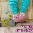 Baby Shoes Boys Girls First Walking Shoes Non Slip Soft Sole Sneakers Toddler Infant Babygirl Sock Shoes (Pink)