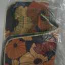 Artoid Mode Black Cat Flowers Spring Doormat, Home Summer Decor Low-Profile Switch Rug Door Mat Floor Mat for Indoor Outdoor 17x29 Inch