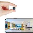 Mini Camera Home Wireless Security Cam Indoor HD Camera Small Smart WiFi House Portable Cameras Tiny House Nanny Body Cam Battery Life Powered with Motion Detection and Clear Night Vision Baby Monitor