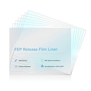 18PCS Creality FEP Film Release Films 260 x 200 x 0.15mm for ELEGOO Saturn/Saturn S/Mars 3 Pro/ANYCUBIC Photon Mono X/Photon Mono X2/Photon Mono X 6K/Photon M3/Phrozen Sonic Mighty 4K LCD 3D Printer
