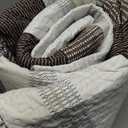 Andency California King Quilt Set Mocha Brown, 3 Pieces Ultra Soft Lightweight Cal King Bedspreads & Coverlets Set, Patchwork Striped Quilted Bedding Sets for All Seasons (112"x104")