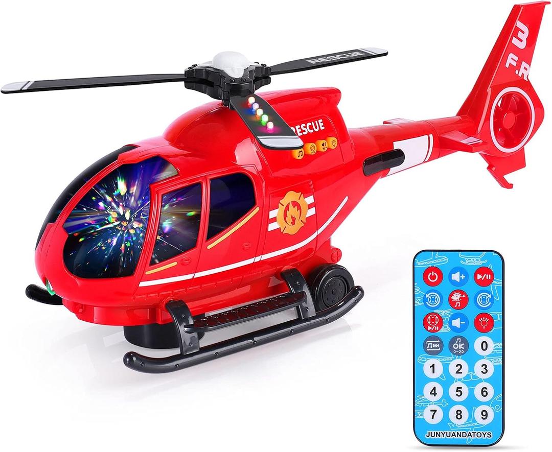 ele ELEOPTION Airplane Toy Infrared Remote Control Plane Toys Helicopter with Lights and Music Aeroplane Toys for 3 4 5 6 7 8 Year Old Boys Girls Kids Gift White, 9.8 inches