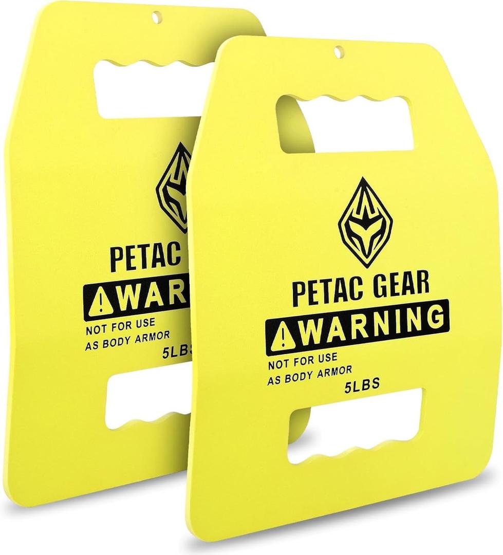 PETAC GEAR Tactical Weights Plates For Weighted Vest For Men Workout,5/10/15/20 LBS Weight Strength Training Vests Equipment Workout Gear (Curved)