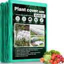 Berlune Plant Covers Freeze Protection Frost Blankets Plant Covers for Winter Protection Frost Cloth Floating Row Cover for Outdoor Garden Raised Bed Frost Snow Protection (Green,10 ft x 50 ft)