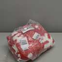 Estmy Red Snowflake Christmas Runner Rug 2x4.3, Cute Winter Seasonal Christmas Bathroom Runner Rugs Extra Long Bath Mat Non Slip Washable, Holiday Festive Xmas Area Runner Rugs for Kitchen Entryway