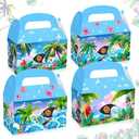 JeVenis 12 PCS Hawaii Moana Birthday Party Supplies Moana Party Favors Treat Goodies Sweets Favors Bags Boxes for Birthday Baby Shower