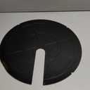 18 Inch Slotted Steel Sump Pump Cover Lid, Black Heavy Duty Septic Tank Cover for Sump Pump Bucket Basin, Decorative Well Pump Safety Basin Lid for Sewage Pump