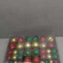 100Pcs Christmas Ball Ornaments Set, Assorted Shatterproof Christmas Ornament, Christmas Tree Theme Hanging Decoration for Xmas Tree/Holiday/Party/Home Decor (Gold & Red & Green)