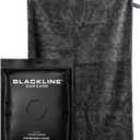 Blackline 24"x36" Twisted-Loop Car Drying Towel, 1300GSM, Streak Free, Lint Free, Reusable - Car Accessories, Microfiber Cleaning Cloth for Car, Truck, SUV - One Pass is All You Need (Charcoal Grey)